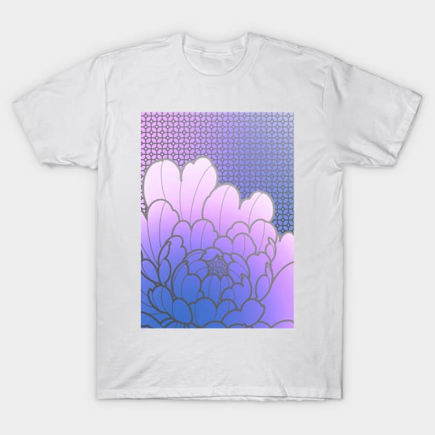 purple peony and wallpaper pattern T-Shirt by weilertsen